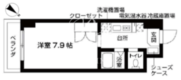 ローズウッド・ハイツ門前仲町 618 間取り図