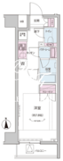 ザ・レジデンス神楽坂 1-702 間取り図