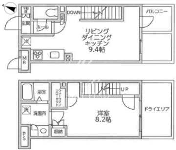 レジディア西新宿2 114 間取り図