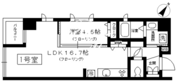 シトラス東日本橋 401 間取り図