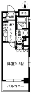 レジディア中落合 C204 間取り図