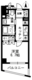レジディア中落合 A309 間取り図