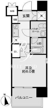 レジディア新宿御苑 604 間取り図