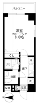 レジディア桜上水 705 間取り図