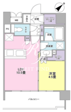 クローバー神田紺屋町 703 間取り図