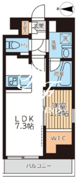 アジールコート西馬込2 401 間取り図