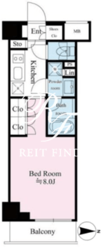 リテラス馬込 704 間取り図