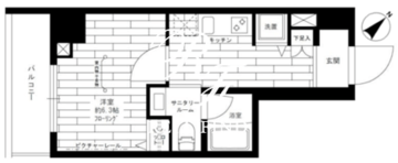 ステージファースト東日本橋 602 間取り図