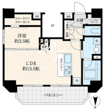 ログ御徒町 901 間取り図