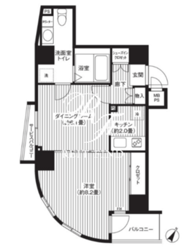 カスタリア初台 901 間取り図