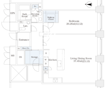ラ・トゥール芝公園 3209 間取り図