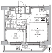クオリタス南大井 1101 間取り図
