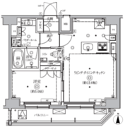 クオリタス南大井 1105 間取り図