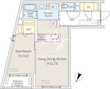 ＯＰ．Ｓｔ．Ｍ 303 間取り図