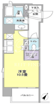 クローバー神田紺屋町 201 間取り図