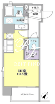 クローバー神田紺屋町 501 間取り図