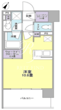 クローバー神田紺屋町 202 間取り図