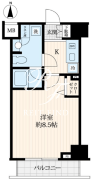 ログ御徒町 504 間取り図