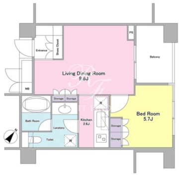 ランテンヌ四谷 101 間取り図