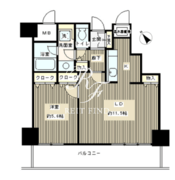 トレステージ目黒 404 間取り図