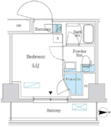 パークアクシス錦糸町スタイルズ 503 間取り図