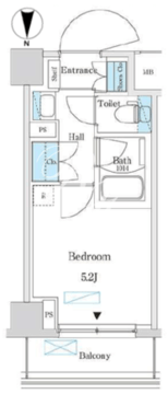 パークアクシス錦糸町スタイルズ 509 間取り図