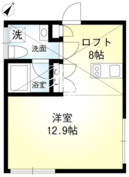 プリズムコート月島 501 間取り図