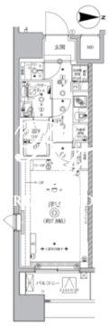 オルタナ亀戸 1301 間取り図