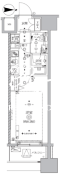 オルタナ亀戸 1202 間取り図