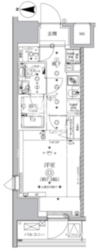 オルタナ亀戸 205 間取り図
