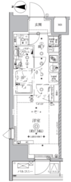 オルタナ亀戸 1205 間取り図