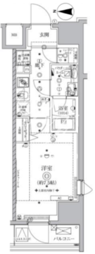 オルタナ亀戸 206 間取り図