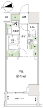 スタンズ大島 1002 間取り図