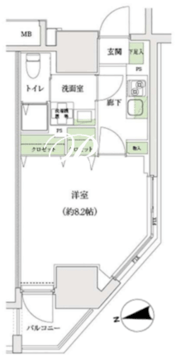 スタンズ大島 404 間取り図