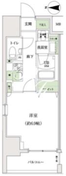 スタンズ大島 701 間取り図