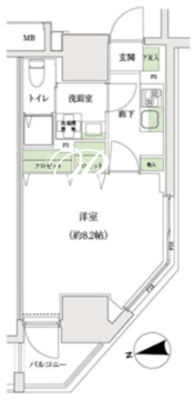 スタンズ大島 704 間取り図
