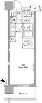 パークハビオ渋谷神山町 1204 間取り図