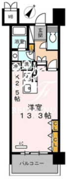 ロイヤルパークス豊洲 724 間取り図