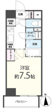 メゾンドソレイユ・シノハラ 802 間取り図