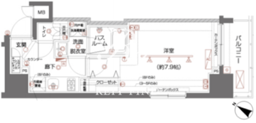 ズーム都立大学 303 間取り図