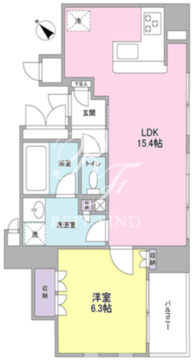 コンフォリア銀座イースト 504 間取り図