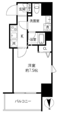 プレール・ドゥーク浅草橋 1001 間取り図