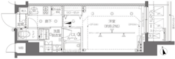 ズーム大塚 214 間取り図