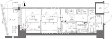 ズーム大塚 102 間取り図