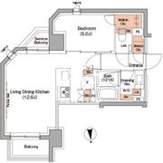 ザ・パークハビオ根岸三丁目 702 間取り図