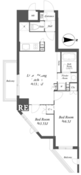 アイフラット文京本駒込 701 間取り図