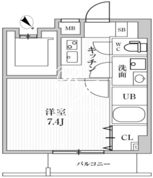オルタナ池袋イースト 603 間取り図