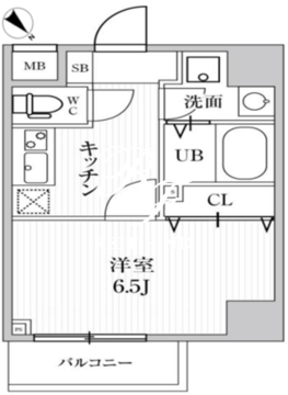 オルタナ池袋イースト 701 間取り図