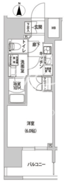 ラクラス幡ヶ谷 505 間取り図
