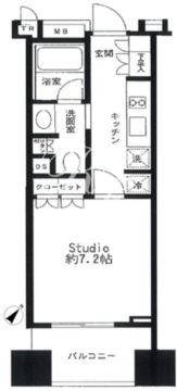 ブリリア銀座id 807 間取り図